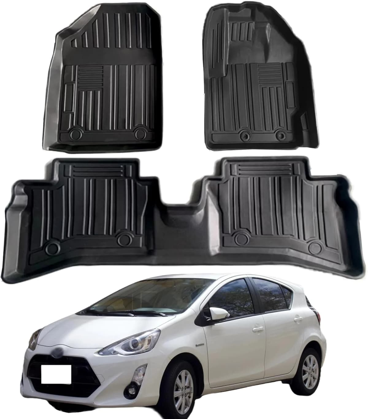 Toyota Aqua 2021-2024 TPE Floor Mats Premium — Floor Mats for cars in Pakistan