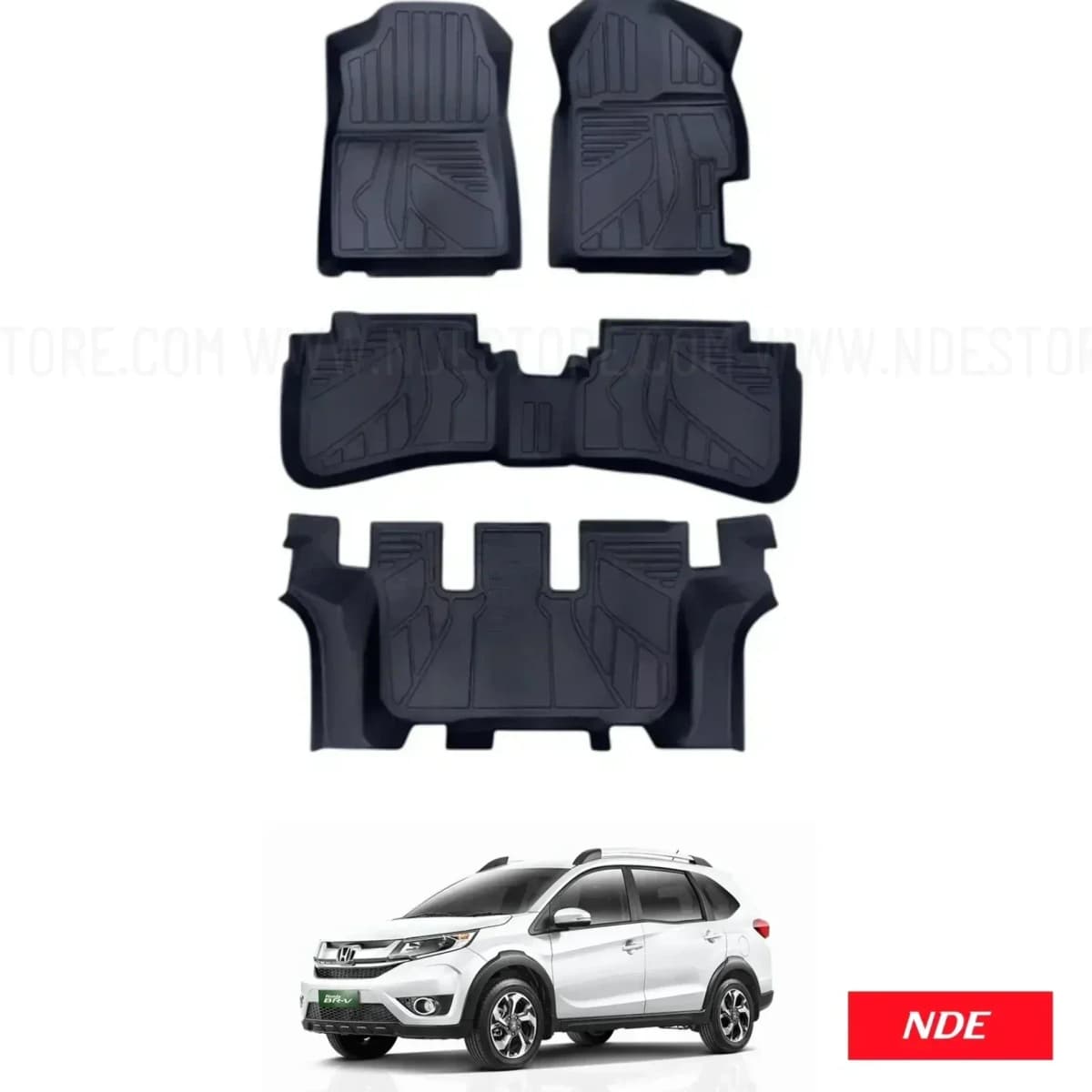 Honda BR-V 2017-2026 TPE Floor Mats Premium — Floor Mats for cars in Pakistan