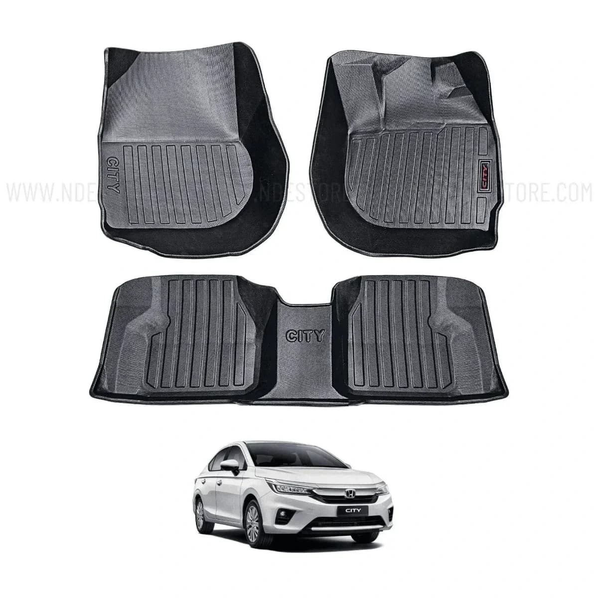 Honda City 2021-2026 TPE Floor Mats Premium — Floor Mats for cars in Pakistan