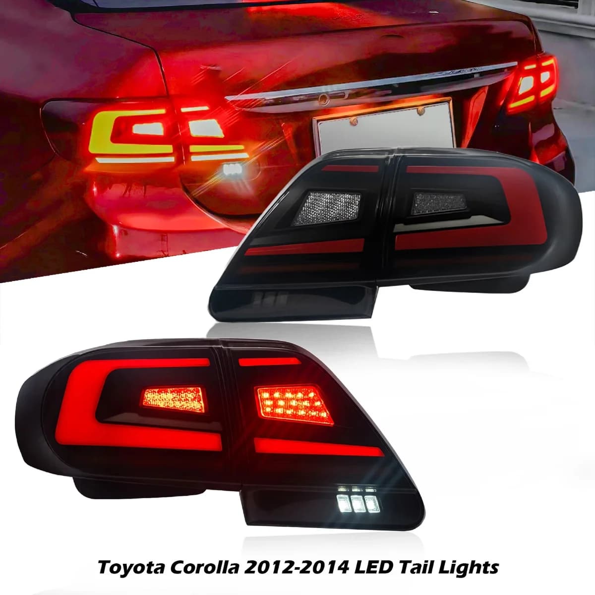 Toyota Corolla Lava Style Tail Lights 2012-2014 — Backlights & Tail Lamps for cars in Pakistan