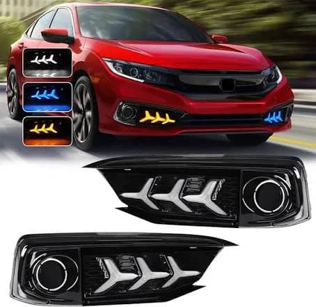 Honda Civic Front Bumper Turn Signal DRL 2016-2020 — Fog Lamps & DRL Covers for cars in Pakistan