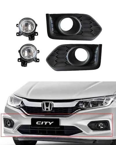 Honda City Premium Fog Lights With Covers 2020-2022 — Fog Lamps & DRL Covers for cars in Pakistan