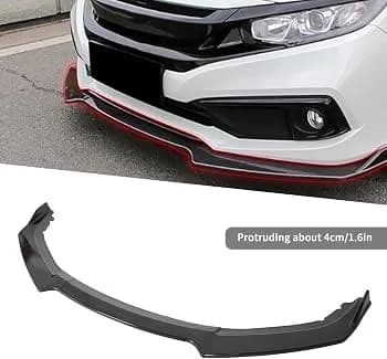 Universal Front Bumper Splitter Canard 1PCS Matt Black ABS — Splitters & Side Skirts for cars in Pakistan