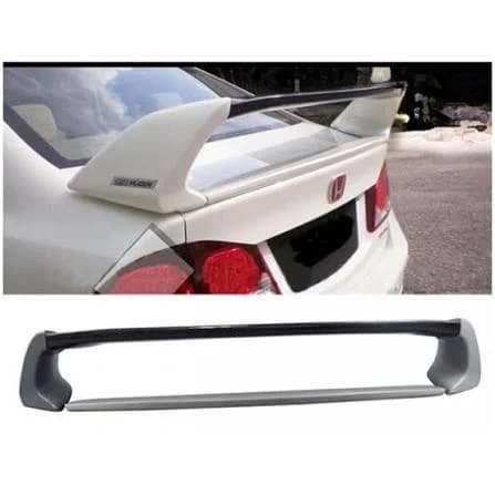Honda Civic Reborn 2007-2011 Mugen RR Rear Trunk Spoiler Unpainted ABS — Spoilers & Diffusers for cars in Pakistan