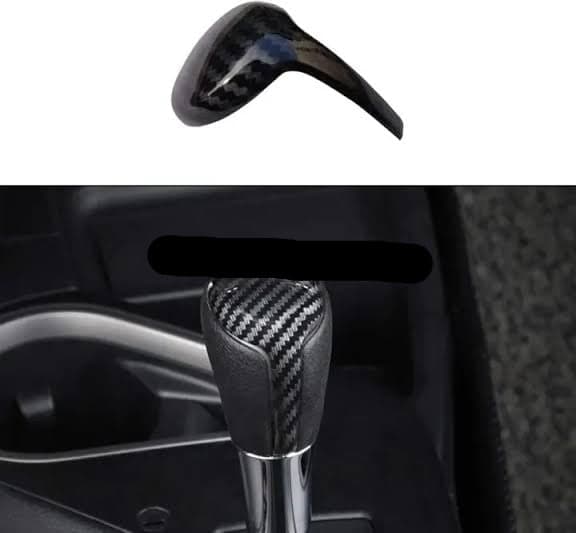Toyota Corolla Carbon Fiber Gear Knob Cover 2014-2026 — Carbon Fiber Accessories for cars in Pakistan