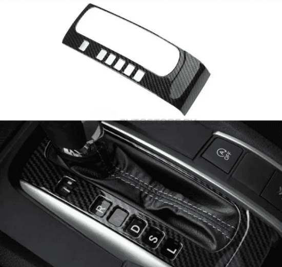 Honda Civic X 2016-2021 Carbon Fiber Gear Panel Trim — car accessories for cars in Pakistan
