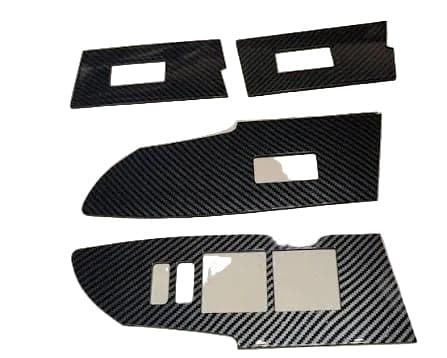 Toyota Corolla 2015-2023 Power Window Carbon Fiber Trims 4PCS — car accessories for cars in Pakistan