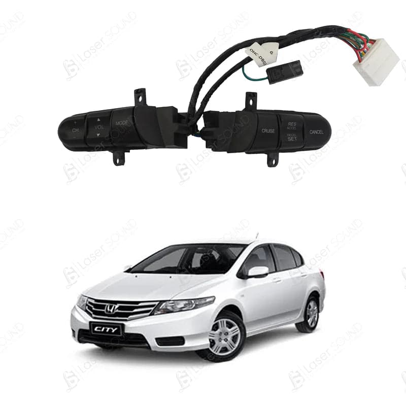 Honda City 2009-2021 Multimedia Steering Wheel Buttons — Multimedia Steering Controls for cars in Pakistan