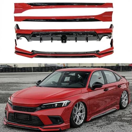 Honda Civic 2022-2024 Yofer Style Body Kit 4PCS Fibreglass — Body Kits & Extensions for cars in Pakistan