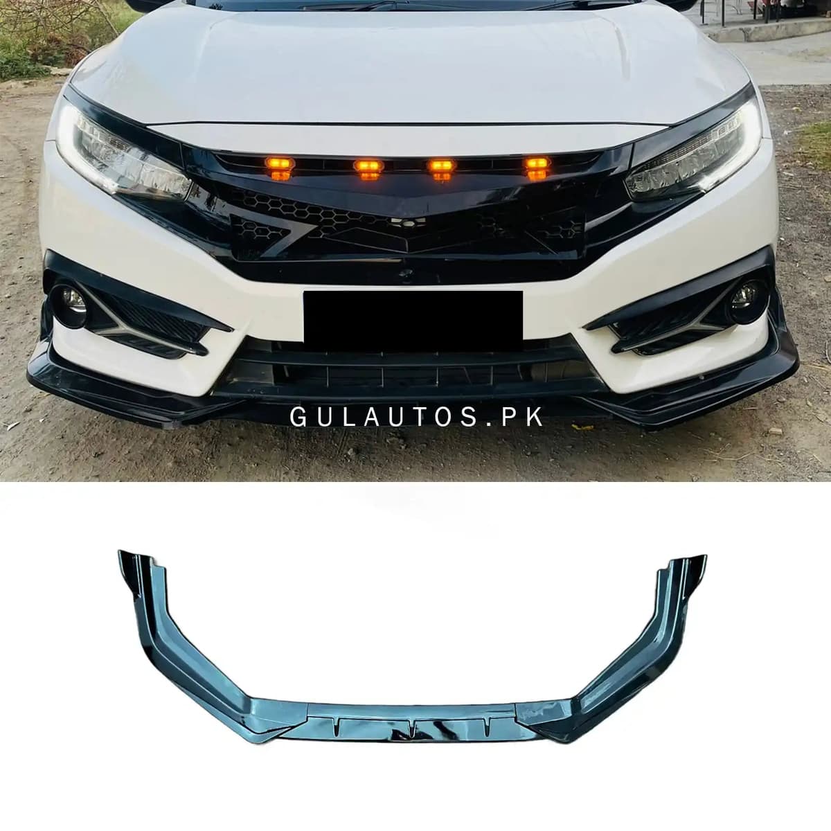 Honda Civic X 2016-2021 Side Splitter ABS — Honda Civic X (2016–2021) accessories for cars in Pakistan