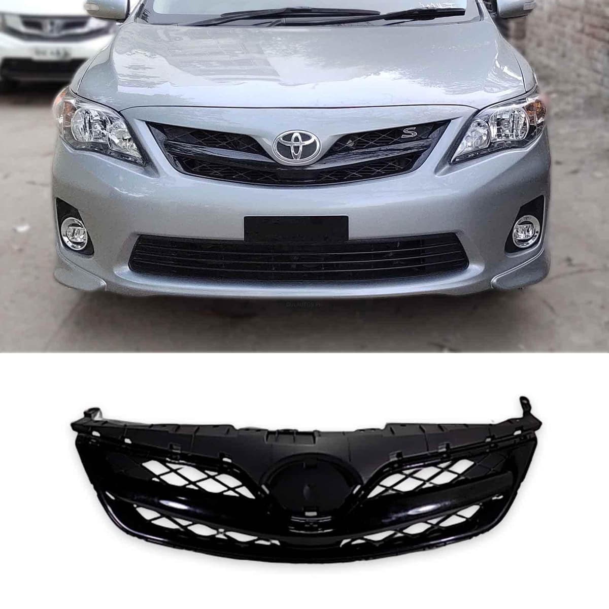 Toyota Corolla 2012-2014 Black Canadian Style Front Grille — Front Grilles for cars in Pakistan