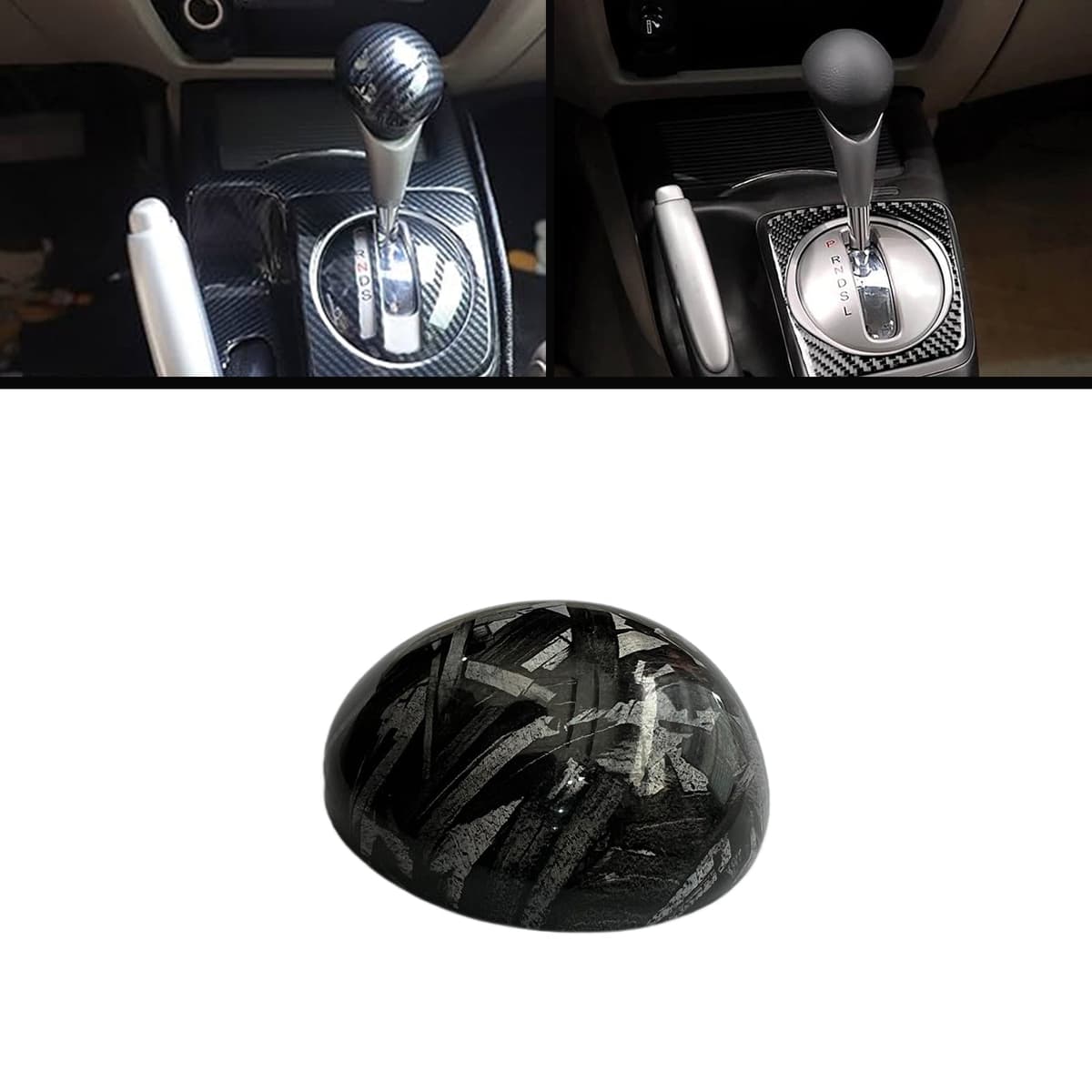 Honda Civic Reborn 2007-2011 Forged Carbon Gear Knob Cover — Carbon Fiber Accessories for cars in Pakistan