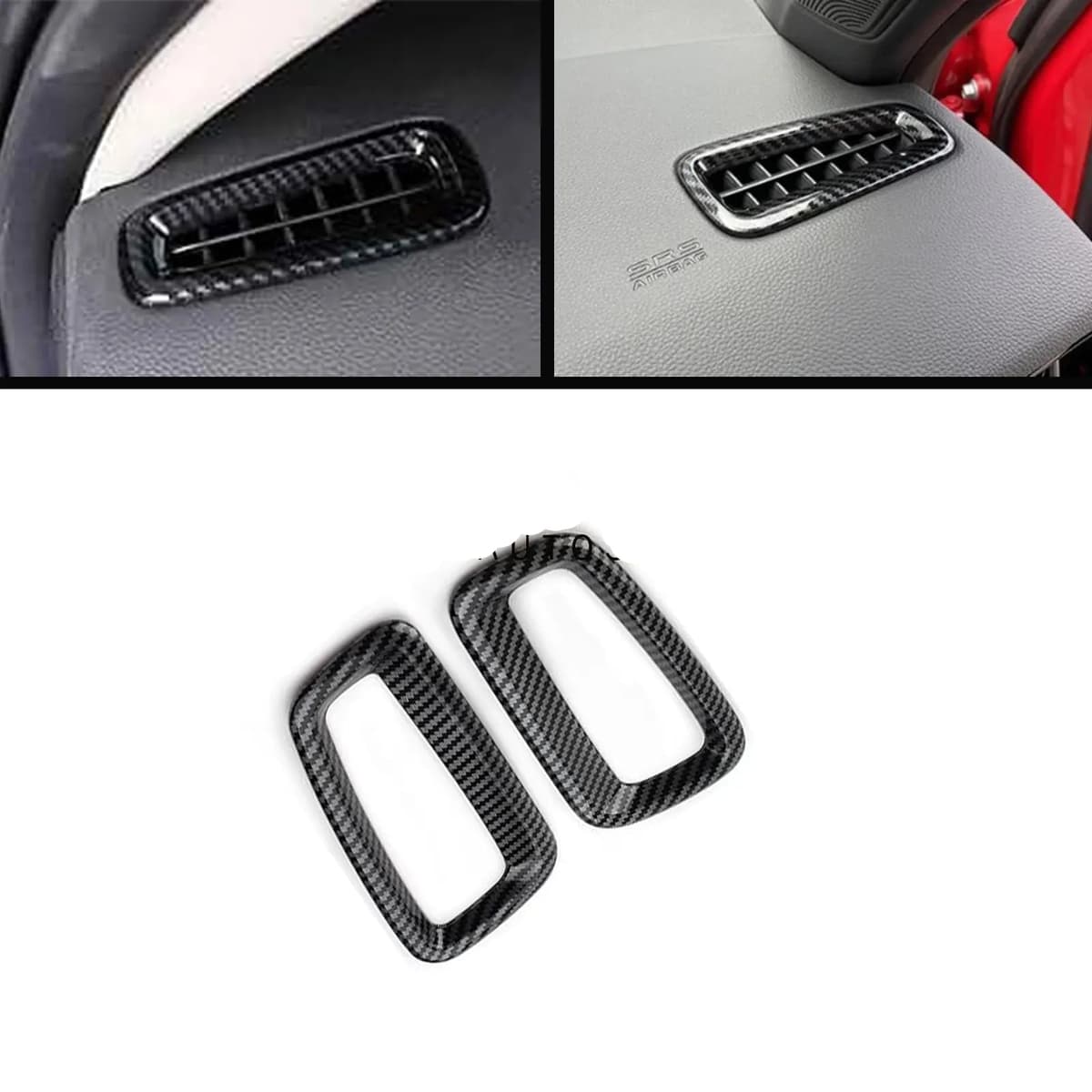 Honda Civic 2022-2026 Carbon Dashboard AC Vent Trims — Honda Civic 11th Gen (2022–Present) accessories for cars in Pakistan