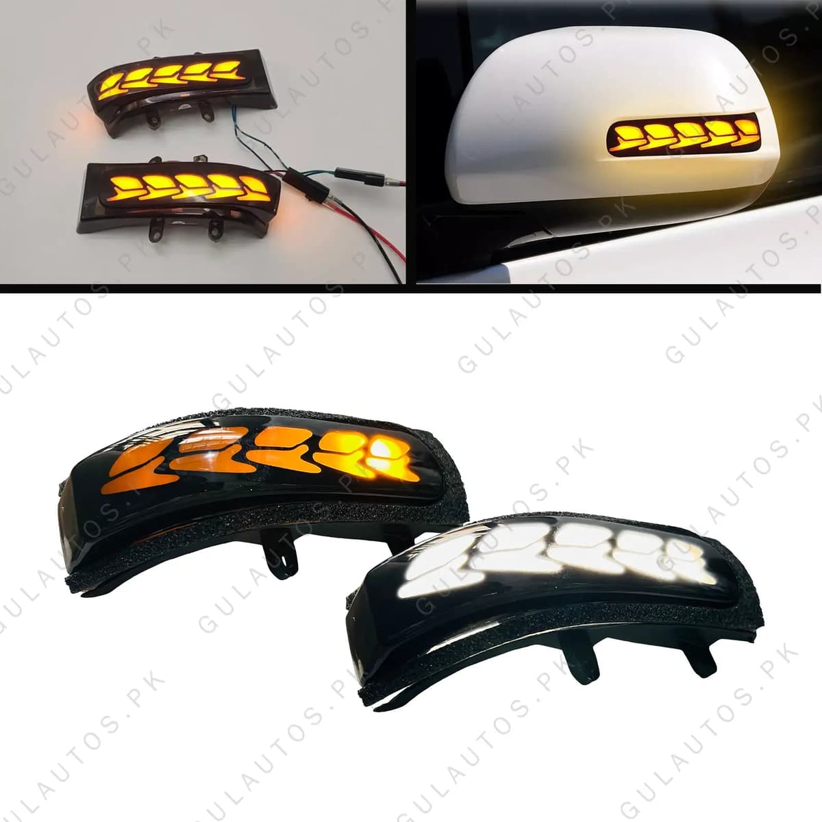 Honda City 2009-2020 Side Mirror Sequential LED Indicators – Dynamic Turn Signals (Pair) — Honda City Classic (2009–2020) accessories for cars in Pakistan