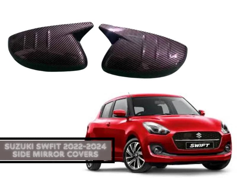 Suzuki Swift 2025-Present Carbon Fiber Side Mirror Covers — Carbon Fiber Accessories for cars in Pakistan