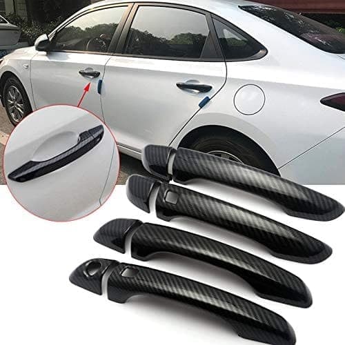 Hyundai Elantra 2020-2024 Carbon Fiber Door Handle Covers 4PCS CN7 — Door Handle Covers for cars in Pakistan