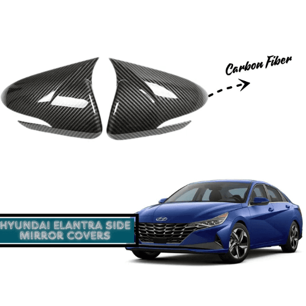 Hyundai Elantra 2020-2024 Carbon Fiber Side Mirror Cover CN7 — Side Mirror Covers for cars in Pakistan
