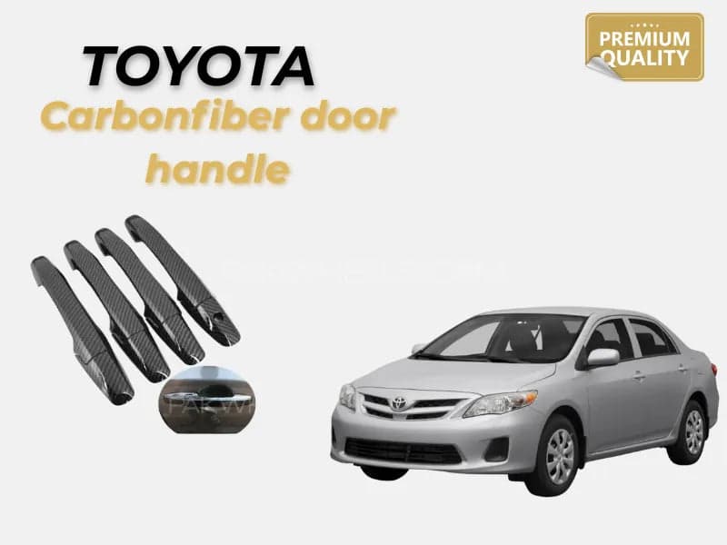Toyota Corolla E140 2009–2012 Carbon Door Handle Cover — Door Handle Covers for cars in Pakistan