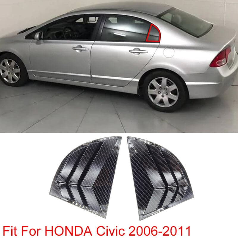 Honda Civic Reborn 2006-2012 Carbon Window Quarter Covers — Carbon Fiber Accessories for cars in Pakistan