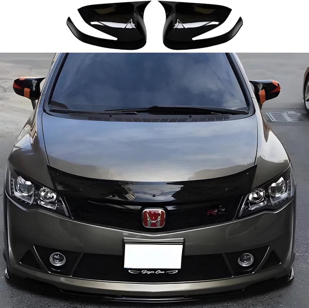 Honda Civic Reborn 2006–2012 Carbon Style Side Mirror Cover (Pair) — Side Mirror Covers for cars in Pakistan