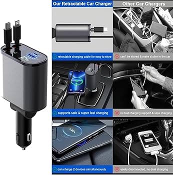 4-in-1 45W Fast Car Charger USB Type-C — Emergency & Safety for cars in Pakistan