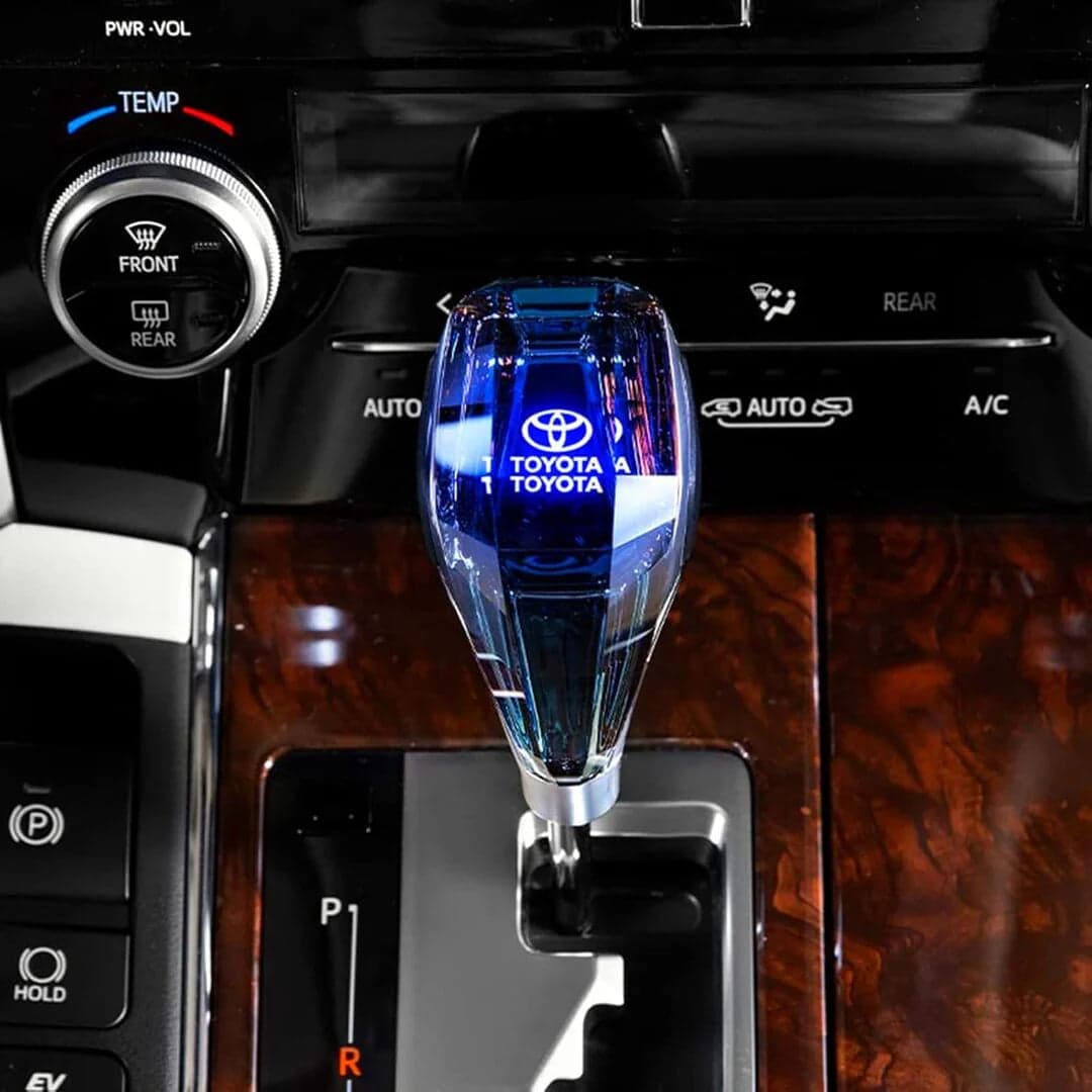 Universal Crystal LED Gear Knob – Touch Activated Premium Car Shifter — Interior Lights for cars in Pakistan