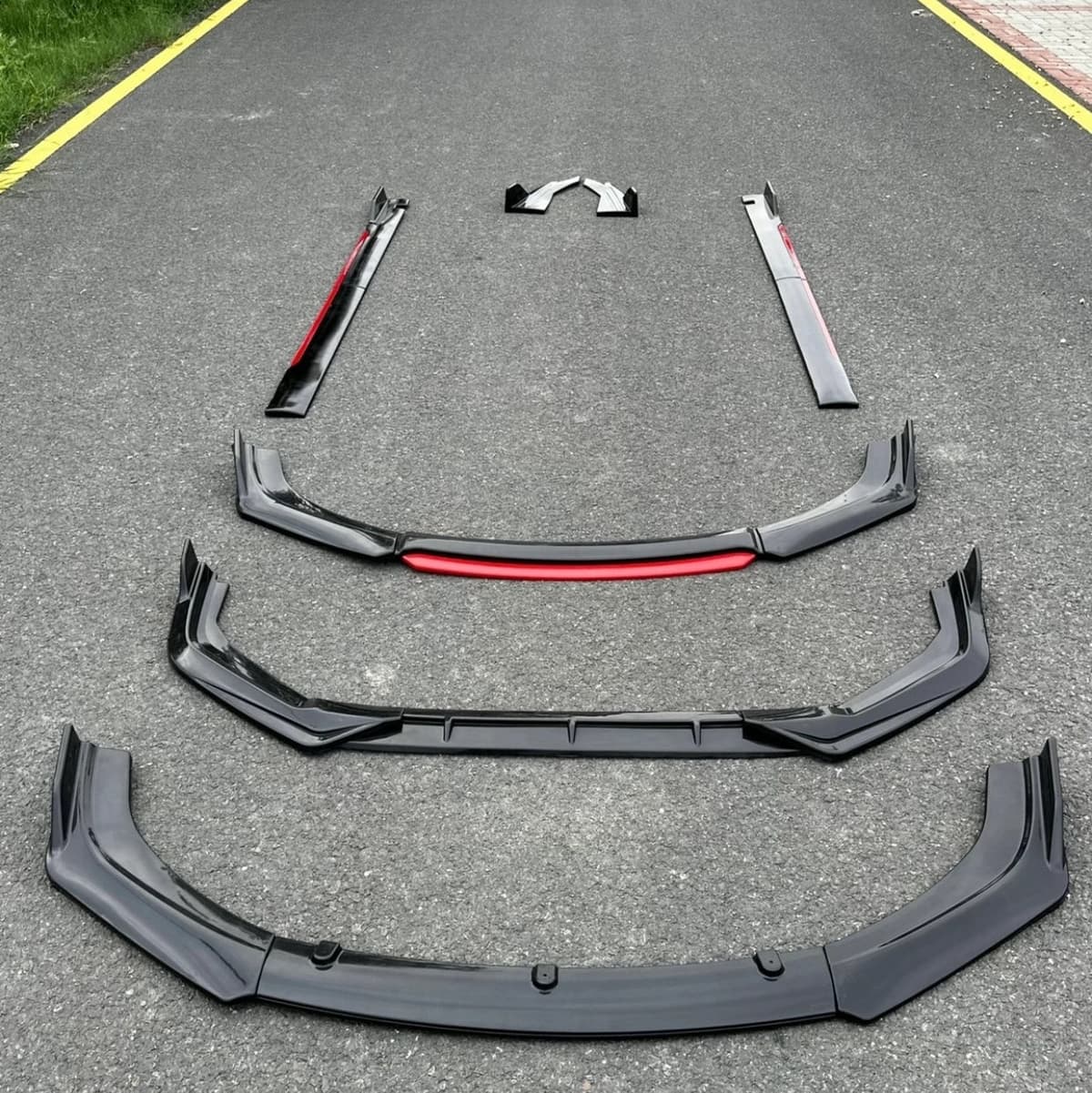 Complete Body Kit – Front Splitter Side Skirts Rear Lip — Splitters & Side Skirts for cars in Pakistan