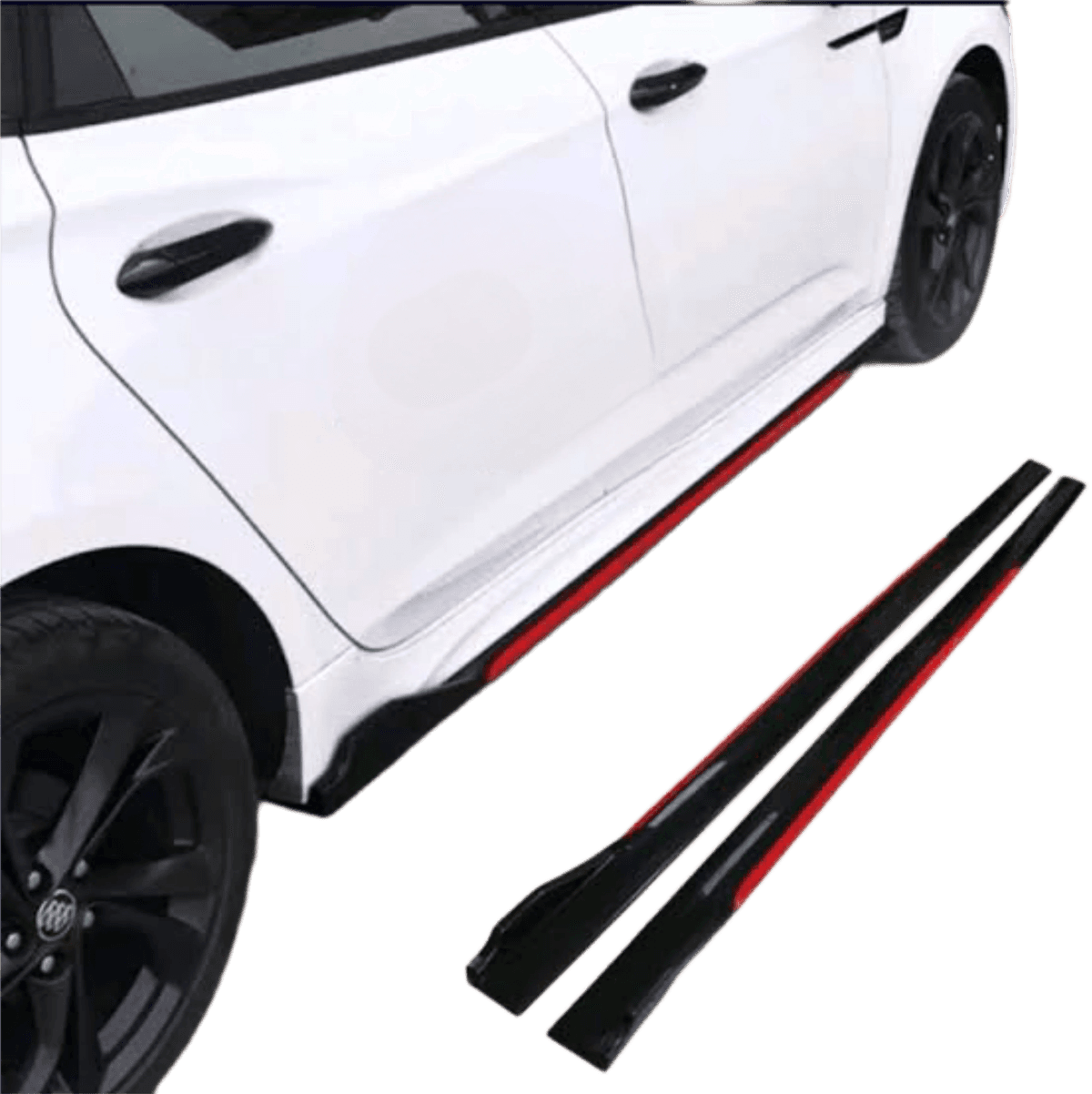 Red Line Side Skirts – ABS Plastic Side Skirt Kit 4 PCS — Splitters & Side Skirts for cars in Pakistan