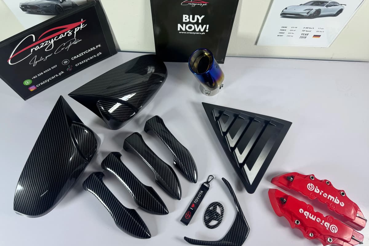 Toyota Corolla 2015-2026 Premium Accessories Bundle Deal Pack 3 — Toyota Corolla E170–E210 (2014–2026) accessories for cars in Pakistan