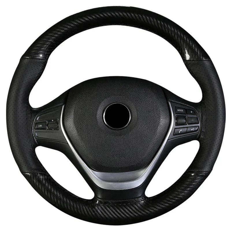 Carbon Fiber Hand Stitched Steering Wheel Cover – Universal Fit — Carbon Fiber Accessories for cars in Pakistan