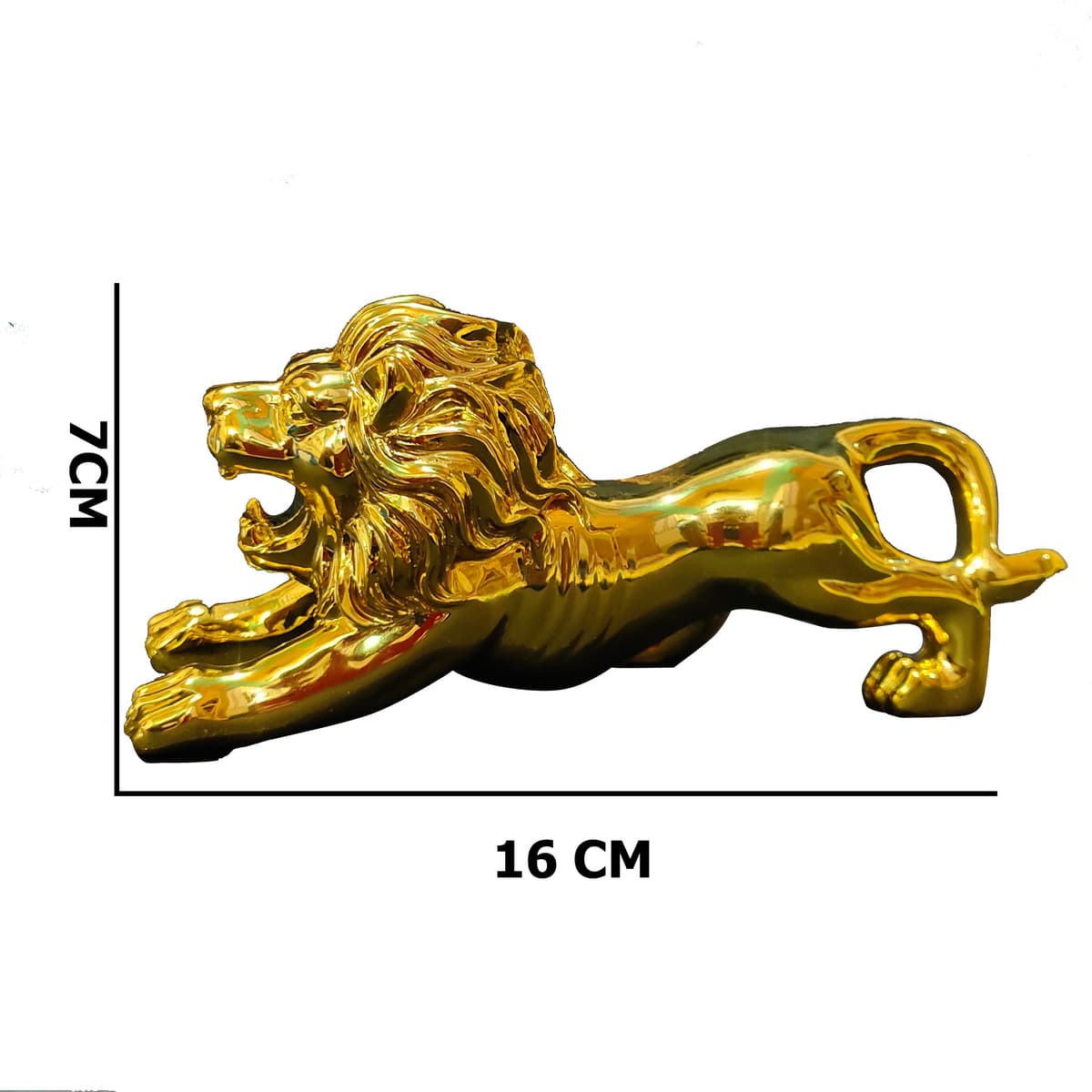 Golden Lion Car Dashboard Decoration Showpiece — Air Freshener & Decoration for cars in Pakistan