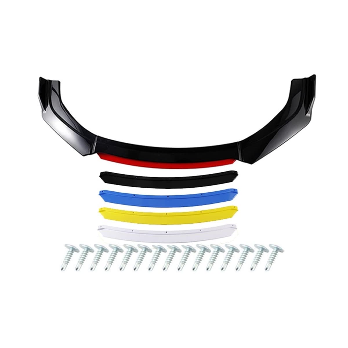 Universal Front Bumper Splitter ABS Plastic 4PCS — Spoilers & Diffusers for cars in Pakistan