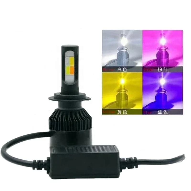 4-Color Switchback Fog LED Light H11 2PCS — LED & Lighting for cars in Pakistan