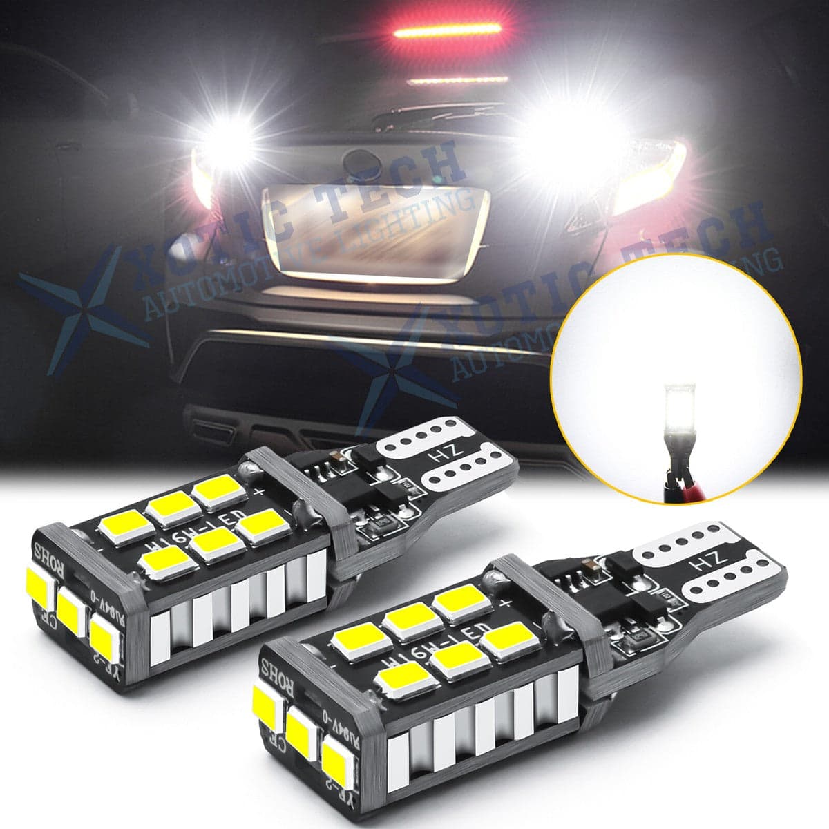 Reverse Bright Light Bulb 24 SMD LED W16W T15 — LED & Lighting for cars in Pakistan