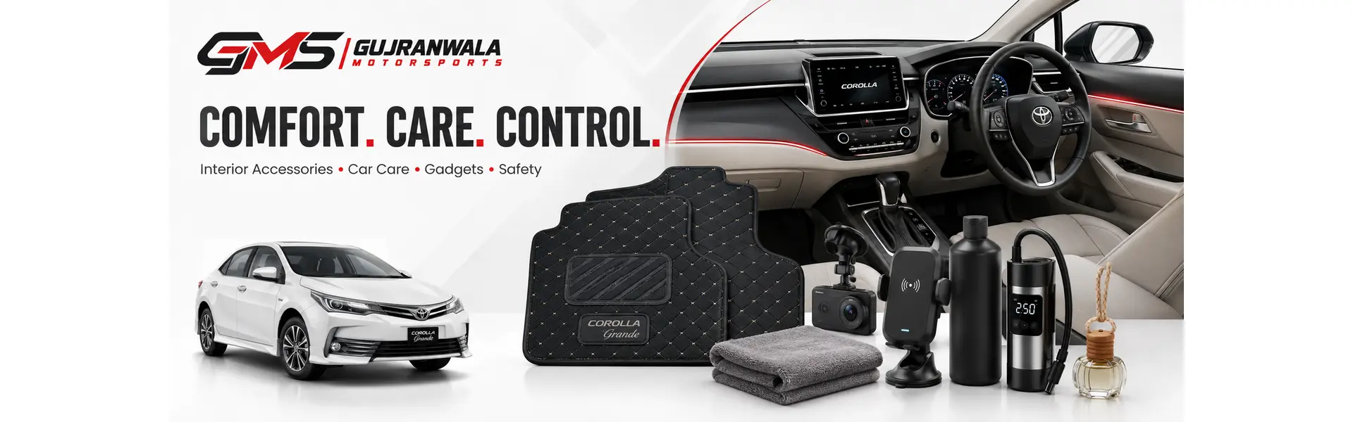 Interior and car care — mats, care accessories and gadgets